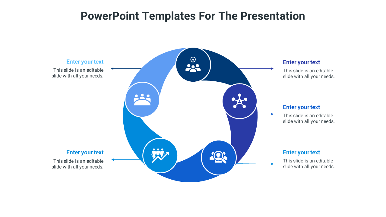 free powerpoint templates for the presentation-blue
